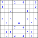 Судоку 9х9 #1704 очень трудный