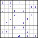 Судоку 9х9 #1716 очень трудный