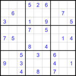 Судоку 9х9 #1717 очень трудный