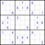 Судоку 9х9 #1718 очень трудный