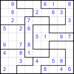 Судоку-пазл 9х9 #336 легкий