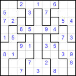 Судоку-пазл 9х9 #341 легкий