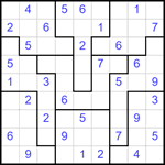 Судоку-пазл 9х9 #342 легкий