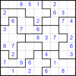 Судоку-пазл 9х9 #343 легкий