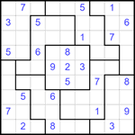 Судоку-пазл 9х9 #321 средний
