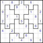 Судоку-пазл 9х9 #326 средний