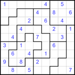 Судоку-пазл 9х9 #329 средний