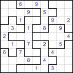 Судоку-пазл 9х9 #330 средний