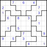 Судоку-пазл 9х9 #325 трудный