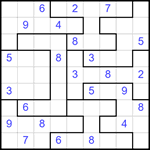 Судоку-пазл 9х9 #328 трудный