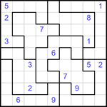 Судоку-пазл 9х9 #329 трудный