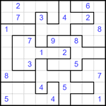 Судоку-пазл 9х9 #323 очень трудный