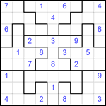 Судоку-пазл 9х9 #324 очень трудный