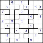 Судоку-пазл 9х9 #325 очень трудный