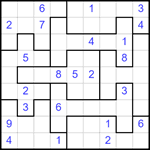 Судоку-пазл 9х9 #327 очень трудный