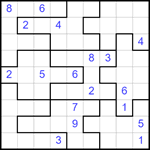 Судоку-пазл 9х9 #329 очень трудный