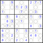 Судоку “Чет-нечет” 9х9 #267 легкий