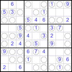 Судоку “Чет-нечет” 9х9 #269 легкий