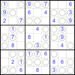 Судоку “Чет-нечет” 9х9 #271 легкий