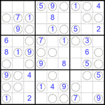 Судоку “Чет-нечет” 9х9 #275 легкий