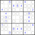 Судоку “Чет-нечет” 9х9 #261 трудный