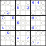 Судоку “Чет-нечет” 9х9 #262 трудный