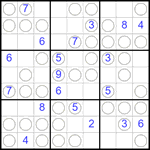 Судоку “Чет-нечет” 9х9 #263 трудный