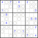 Судоку “Чет-нечет” 9х9 #266 трудный