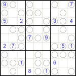 Судоку “Чет-нечет” 9х9 #268 трудный