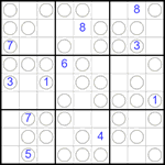 Судоку “Чет-нечет” 9х9 #257 очень трудный