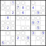 Судоку “Чет-нечет” 9х9 #258 очень трудный