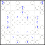 Судоку “Чет-нечет” 9х9 #260 очень трудный