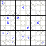 Судоку “Чет-нечет” 9х9 #261 очень трудный