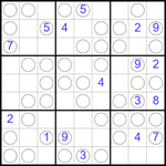 Судоку “Чет-нечет” 9х9 #264 очень трудный