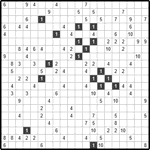 Филиппинский кроссворд #1297 “Снеговик”