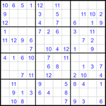Судоку 12х12 #64 легкий