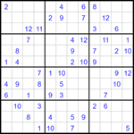 Судоку 12х12 #59 средний