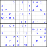 Судоку 12х12 #60 средний