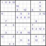 Судоку 12х12 #60 трудный