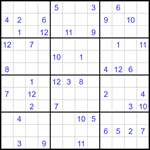 Судоку 12х12 #58 очень трудный