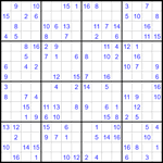 Судоку 16х16 #57 средний