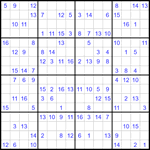 Судоку 16х16 #59 средний