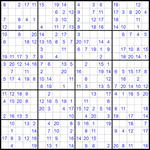 Судоку 20х20 #31 легкий