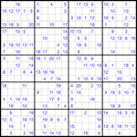 Судоку 20х20 #26 средний