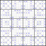 Судоку 20х20 #29 средний