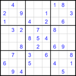 Судоку 9х9 #1761 легкий