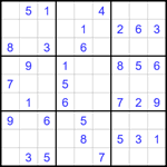 Судоку 9х9 #1765 легкий