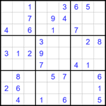 Судоку 9х9 #1768 легкий