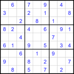Судоку 9х9 #1769 легкий