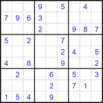 Судоку 9х9 #1770 легкий